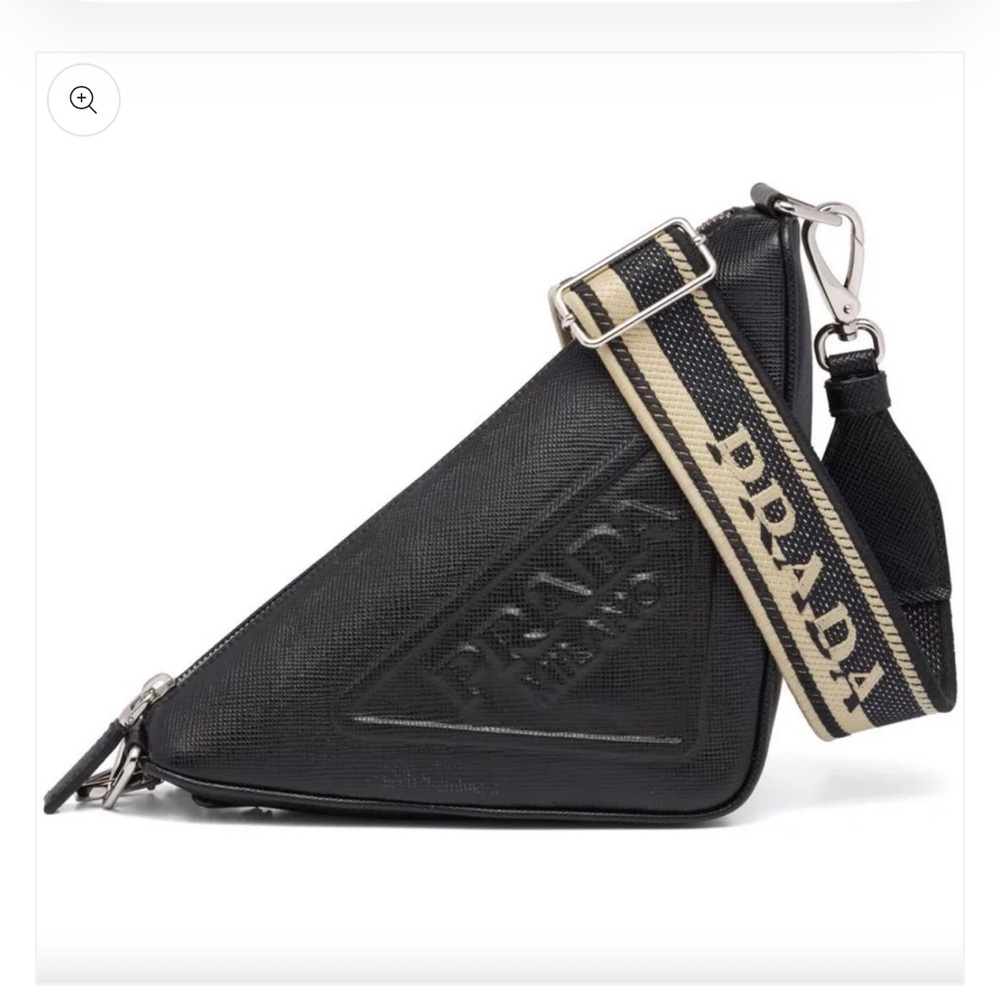 Prada Triangle Bag - Black Crossbody